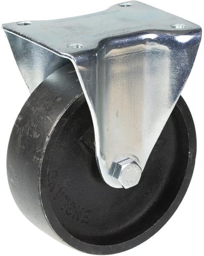 Vast zwenkwiel van 150 mm met een wiel van grijs gietijzer