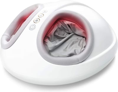 voetmassage met opwarmfunctie en roodlicht - 2 snelheden - circulatiebevorderend - compressiemassage - voeten en voetzool Voetmassage