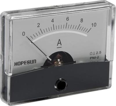Analoge Paneelmeter Voor Dc Stroommetingen 10A Dc / 60 X 47Mm
