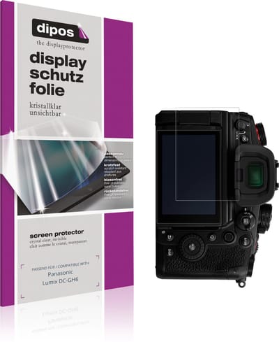dipos – 4x Beschermfolie geschikt voor Panasonic Lumix DC-GH6 | Krasbestendige & heldere Screenprotector Ultra-Thin