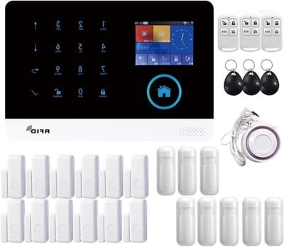 Draadloos Alarmsysteem - Smart Home Kit - Huis Beveiligen - Tuya App Controle - Set-I - Zwart