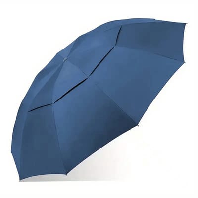 Nivard Moderne Golf Paraplu - Stormparaplu - Opvouwbaar - Windproof - Stormproef - UV Bescherming - Umbrella - Draagbaar - Blauw