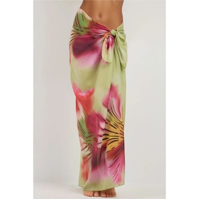 Bedrukte Strand Maxi Cover-Up