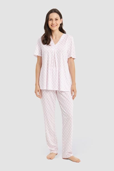 Feraud Logoprint Pyjama 3885261 Wit - maat 42