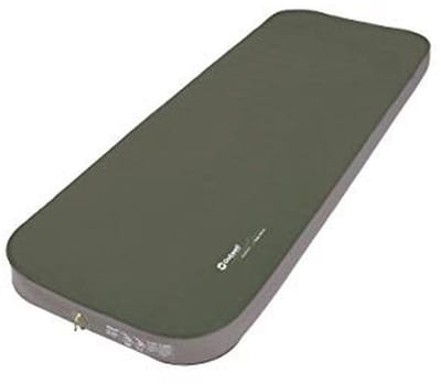 Enkel Luchtbed 10cm Olijf Groen voor Comfortabel Slapen