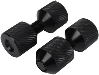 Dailygoody - Twee Gaten Pijpmontagegereedschap - Heavy-duty precisie flensuitlijnpen - Zwart - Duurzaam materiaal - Ideaal voor auto onderhoud -