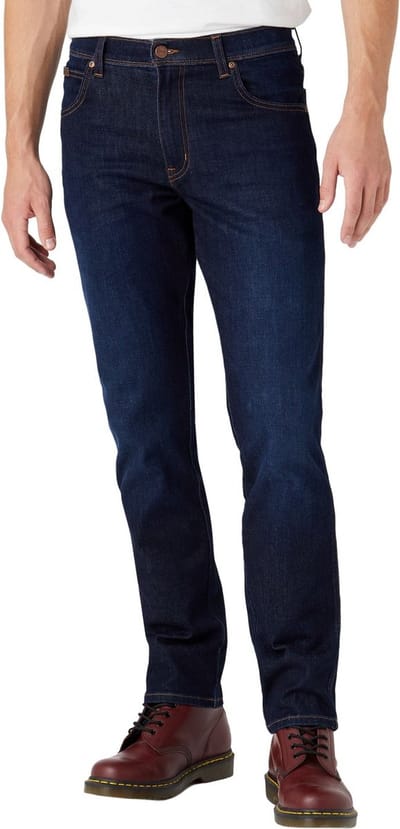Wrangler Heren Jeans Broeken TEXAS SLIM slim Fit Blauw 42W / 34L Volwassenen