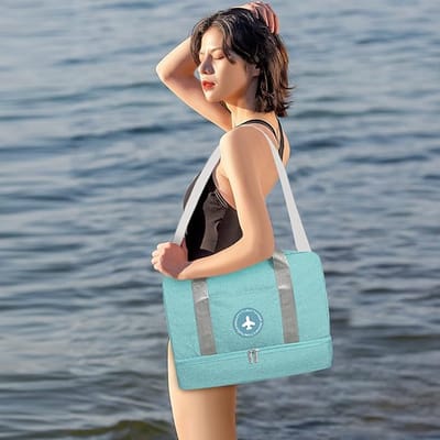 Handbagage tas Weekendtas zwemtas waterdichte Reistas plunjezak Fitnesstas Trainingstas dames voor op reis sportschool,