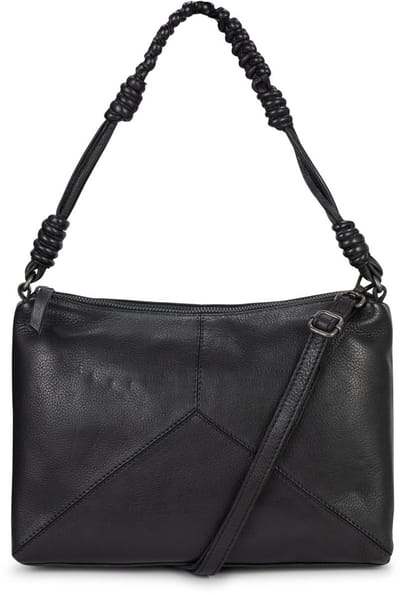Bag2Bag Hamar – Elegante Leren Schoudertas Soro Black - nieuwe collectie