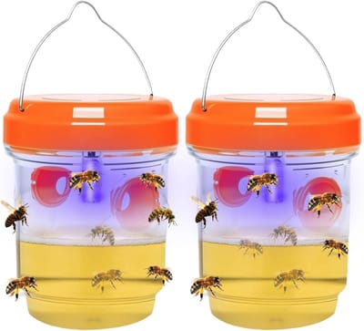 Hoornaar Val - Hoornaarval Aziatische - Zonne-energie Wespenvallen - Oranje - Diervriendelijke Insectenbestrijding - Herbruikbaar - Voor Buiten