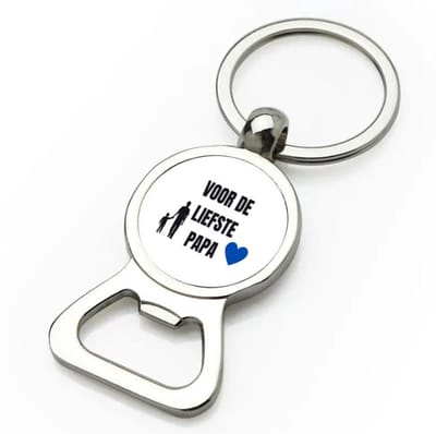 Akyol - voor de liefste papa flesopener - Papa - cadeau papa - cadeau - verjaardag papa - vaderdag - beste papa - 9 bij 3 cm