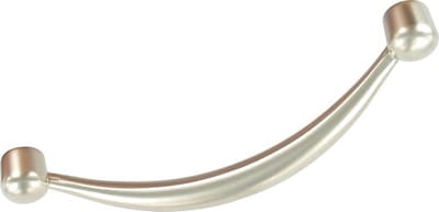 TQ4U meubelgreep 96mm slanke afgeronde vormgeving | NIKKEL GESATINEERD