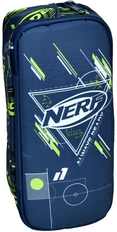 Nerf Etui - 26 cm - Pennenzak - 2 vakken - 1 stuk - Ready uitvoering