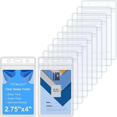 Dailygoody - ID-kaart Badgehouder - Dubbelzijdige Pvc Houder