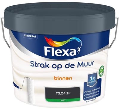 Flexa - Strak Op De Muur Binnen Mat - T3.04.12 - Mengverf - 2,5 L