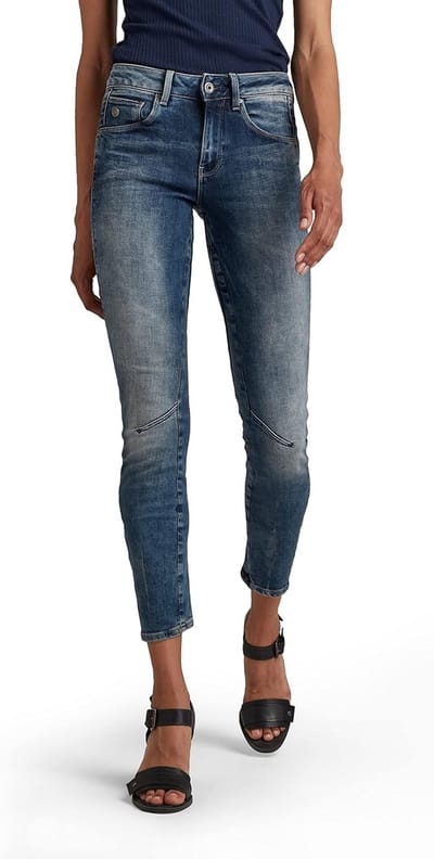Dames Jeans Arc 3D Mid Waist Skinny Pasvorm