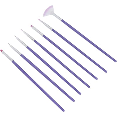 7 stuks Nail Art Penselenset Multifunctionele Nagelverf Penseel Manicure Nail Art Penseel white