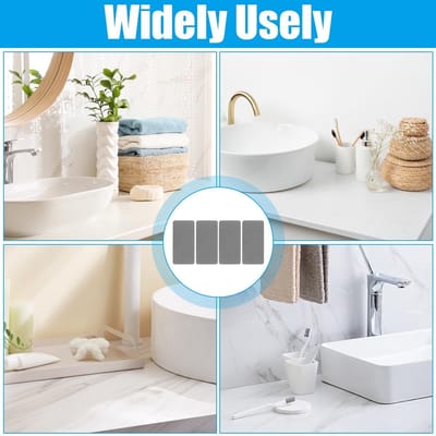 Dailygoods- Onderzetters Waterabsorberend - 4 Stuks - Diatomeeënaarde - Voor Wastafel/Keukenspoelbak - 16 x 8 cm - Duurzaam - Onderzetter