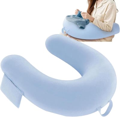 Leeskussen Bed - Lezen Kussen - Ontspannen Lezen - Verstelbare Armsteun - 40x34x10cm - Blauw