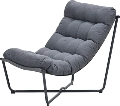 Danzig – Relaxstoel tuin – carbon black – mystic grijs