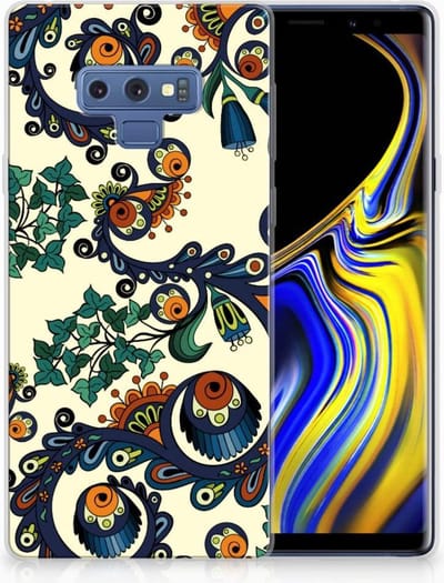 Siliconen Hoesje Samsung Galaxy Note 9 Barok Flower