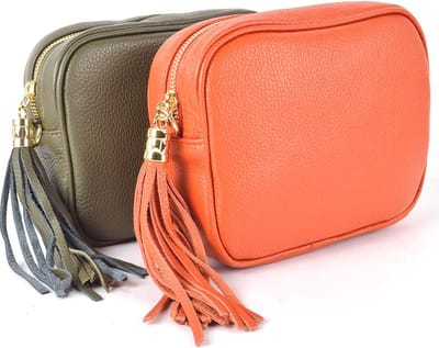 Giuliano schoudertas Navera - Olijfgroen - Dames - Made in Italy