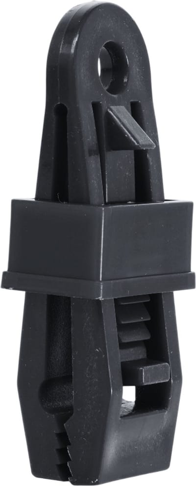 Happy Rhino - Tenttapijt Clips Schuif Set Van 4 Stuks - 8 x 3 x 3 cm - Zwart - Buitentapijt - Vloeren - 68g