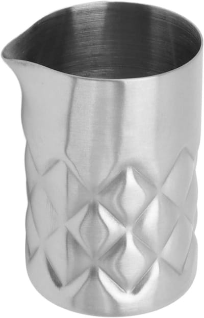 MK Stoer - Cocktailshaker - Mengglas - Roestvrijstaal - Mixglas - Barware - Cocktail - Geschikt voor Professioneel Gebruik - Zilverkleurig 304 RVS Cocktail Shakers Mengglas met Buitenste Schaal Bar Mixing Pitcher Bartending.