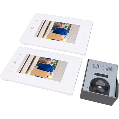 Video Deurintercom Systeem 7 Inch Kleurenscherm Bedraad Video Deurtoegangsysteem Tweerichtingsintercom EU Plug