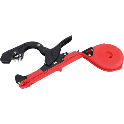 Machine à attacher les plantes Outil à ruban de jardinage pour tomates poivrons raisins concombres légumes grimpants Noir et Rouge 10 Rouleaux Rouge