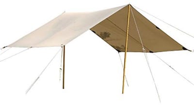 Waterdichte Tarp 285 x 400 cm van Katoenmix - Bescherming tegen Zon, Wind en Regen