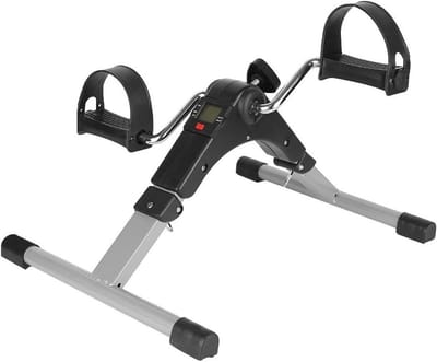 Vouwpedaal Oefenaar - Mini Hometrainer - Thuis Fitness - Verstelbare Weerstand - Tot 120kg - Zwart