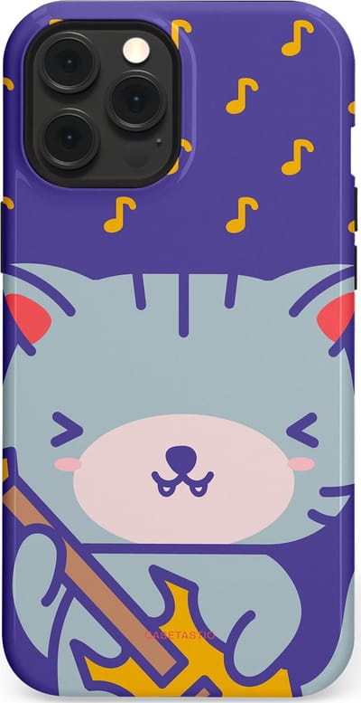 Casetastic Hoesje Geschikt voor Apple iPhone 12 Pro Max Magsafe - Stijlvolle Beschermende Duo-layer Case - Katten beat