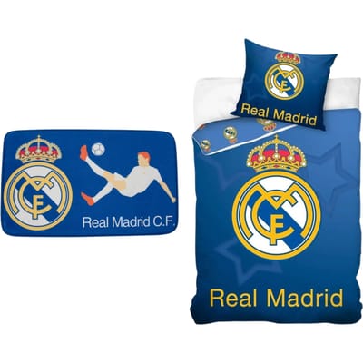 Real Madrid slaapkamerset; dekbedovertrek en vloerkleed