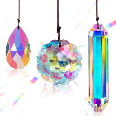 Bol Prismahanger - Betoverende Regenboog Zonnevanger, Set van 3 Stuks, Kristallen Decoratieve Hanger voor Raam, Kantoor, Thuis, Tuin Decoratie