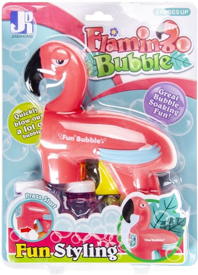 Duckiez Bellenblaasgeweer Frictie Flamingo - 1 stuk