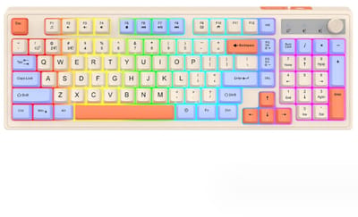 NAXSIR Draadloos Mechanisch Gaming Toetsenbord - Dual Mode (Bluetooth + 2.4G) met RGB Achtergrondverlichting - Geschikt voor PC, Mac & Gaming - Snelle Respons & Klikbare Switches