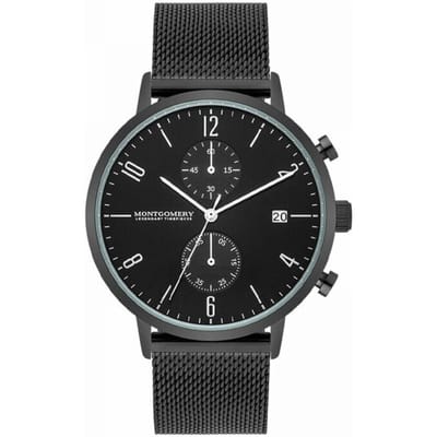Montgomery MG900 Chronograaf Zwart Mesh | 10090106