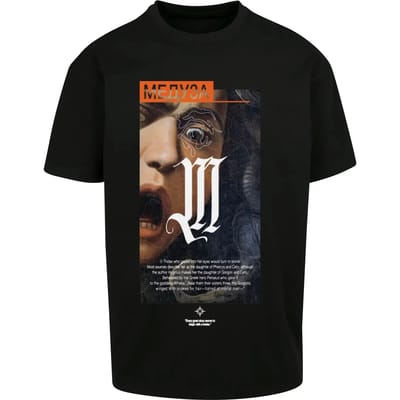 Mister Tee - Dusa Painting Oversize Heren T-shirt - XS - Zwart
