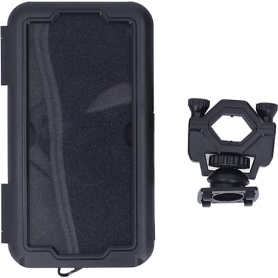 Motorfiets Telefoonhouder Waterdicht Flexibel 360 Graden Rotatie Telefoon Navigatiehouder voor Fiets black