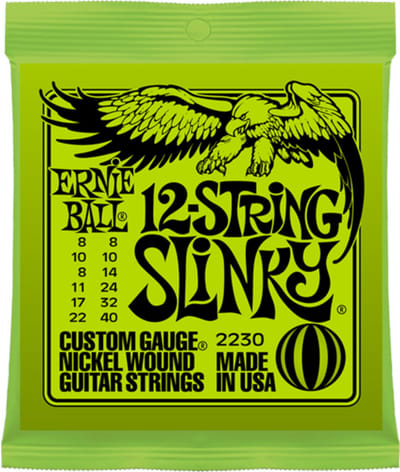 Ernie Ball 2230 Super Slinky Snaren voor 12-Snarige Elektrische Gitaar (8-40)