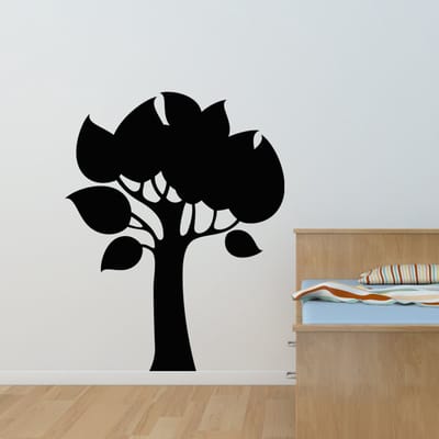 Schoolbordsticker - uitwisbare zelfklevende muurstickers - BOOMONTWERP - 35x30cm