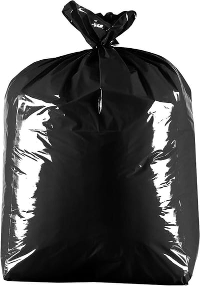 Vuilniszakken - Afvalzakken - Huishoudelijk Gebruik - Gemaakt van gerecycled materiaal - 90 Liter 100 Stuks - Zwart