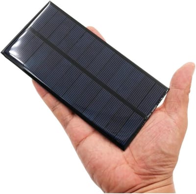 Zonnepaneel - Mini Cel - Energie Opwekken - Hoge Conversie - 70x145 mm - Zwart