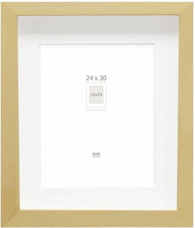 Deknudt Frames fotolijst - naturel met passe-partout - 18x24/24x30 cm