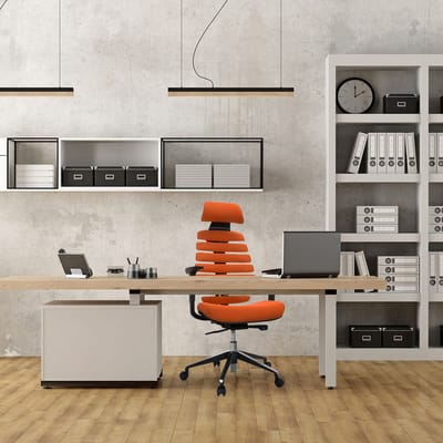 ERGO LINE II PRO | Stof - Professionele bureaustoel Oranje