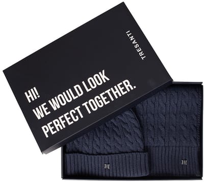 Tresanti Domiziano I Giftbox Scarf & Beanie Navy (TRCOIE013 - 803)