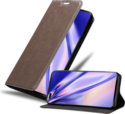 Cadorabo Hoesje geschikt voor Huawei NOVA 7 PRO 5G in KOFFIE BRUIN - Beschermhoes met magnetische sluiting, standfunctie en kaartvakje Book Case Cover Etui