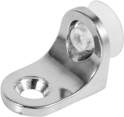 Glazen Plankdragers met Zuignappen - 20 Stuks - Kastplankhouders voor Glazen Legplanken & Keukenkastjes - Zinklegering- Zilver-S