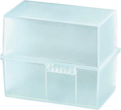 HAN DIN A6 976-63 Kaartenbox Doorschijnend, Helder Aantal kaarten (max.): 400 kaarten DIN A6 liggend